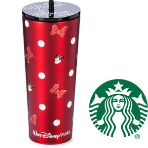 Disney Parks Starbucks Minnie Mouse Stainless Steel Tumbler